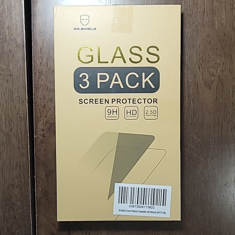 Mr. Shield Glass Screen Protector 3 Pack Motorola MOTO G60 Brand New Sealed